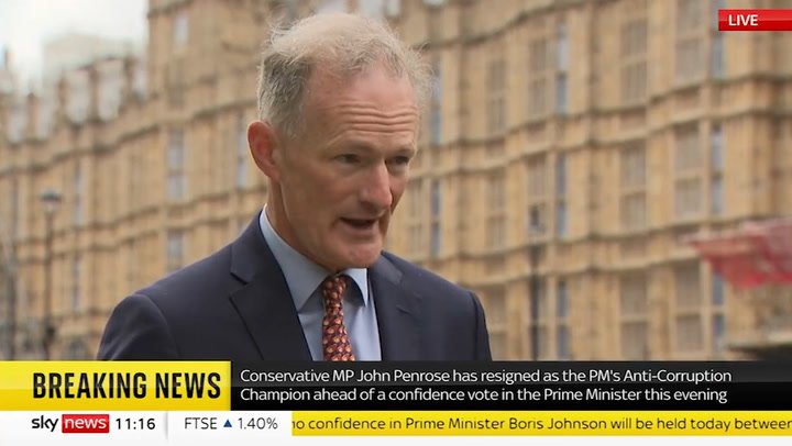 John’s resignation letter to PM Boris Johnson in full