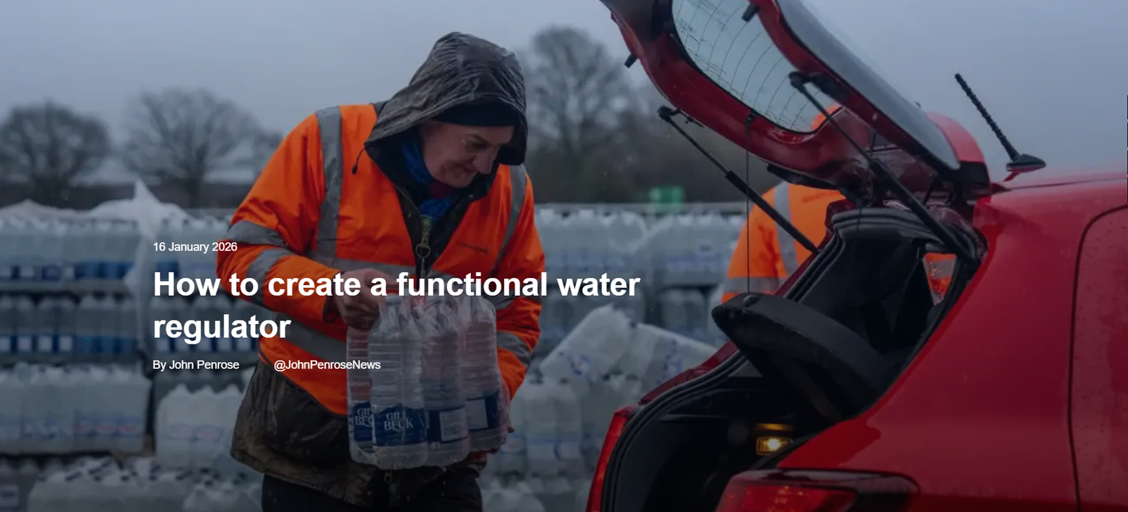 How To Save The Water Industry