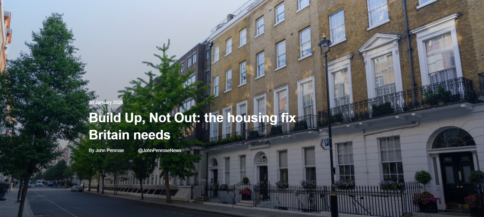 Build Up, Not Out; The Housing Fix Britain Needs